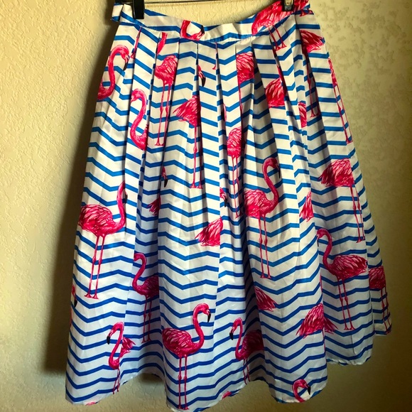 Chicwish Dresses & Skirts - COPY - Chicwish flamingo full skirt. New with tags. Size small